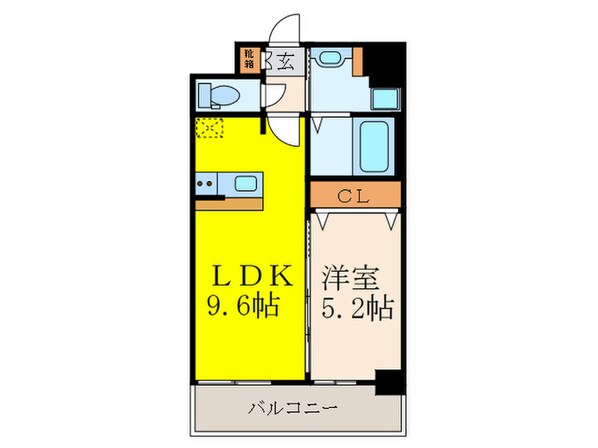 ディームス江坂の物件間取画像